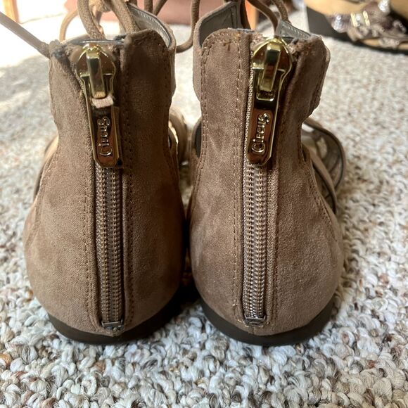 Sam Edelman Circus Womens Brown Hagen Lace Up Gladiator Sandals Zip Back Sz 9 - Picture 6 of 8